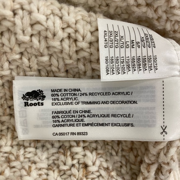 Roots Ombré Cable Knit Sweater in Cream/Brown - Picture 4 of 4